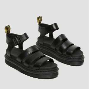 Dr Martens Blaire Fisherman Sandal Black Leather Size 9